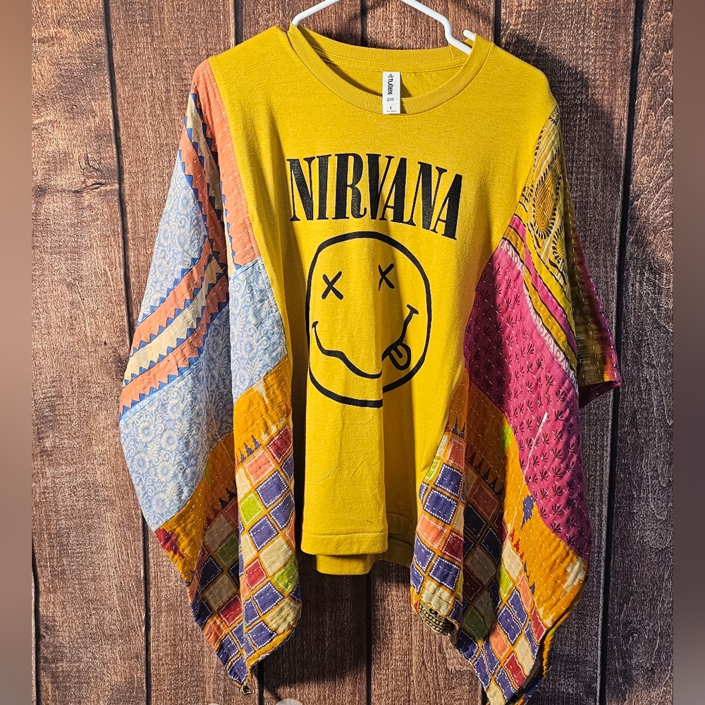 Nirvana Kantha Band Top Fits Sm-XL - Picture 2 of 6